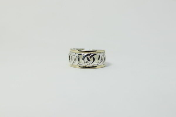 Anillo Calado Plata 925 y Oro