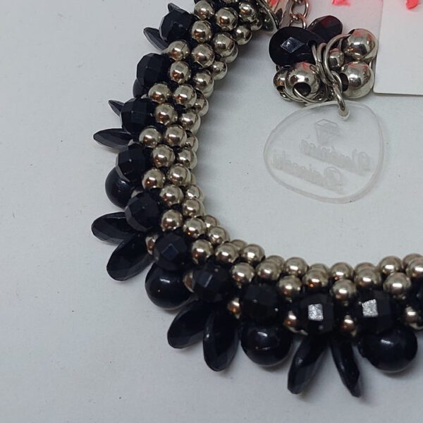 Pulsera Cuentas Plaeado Cala/ Negro/ Lunar L18 Bijou